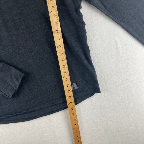 First Ascent 1/4 Zip Base Layer Gray SZ Med Flaws - Picture 4 of 10